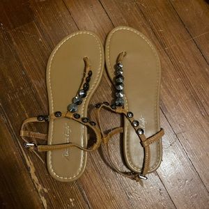 American Eagle studded flat sandals
